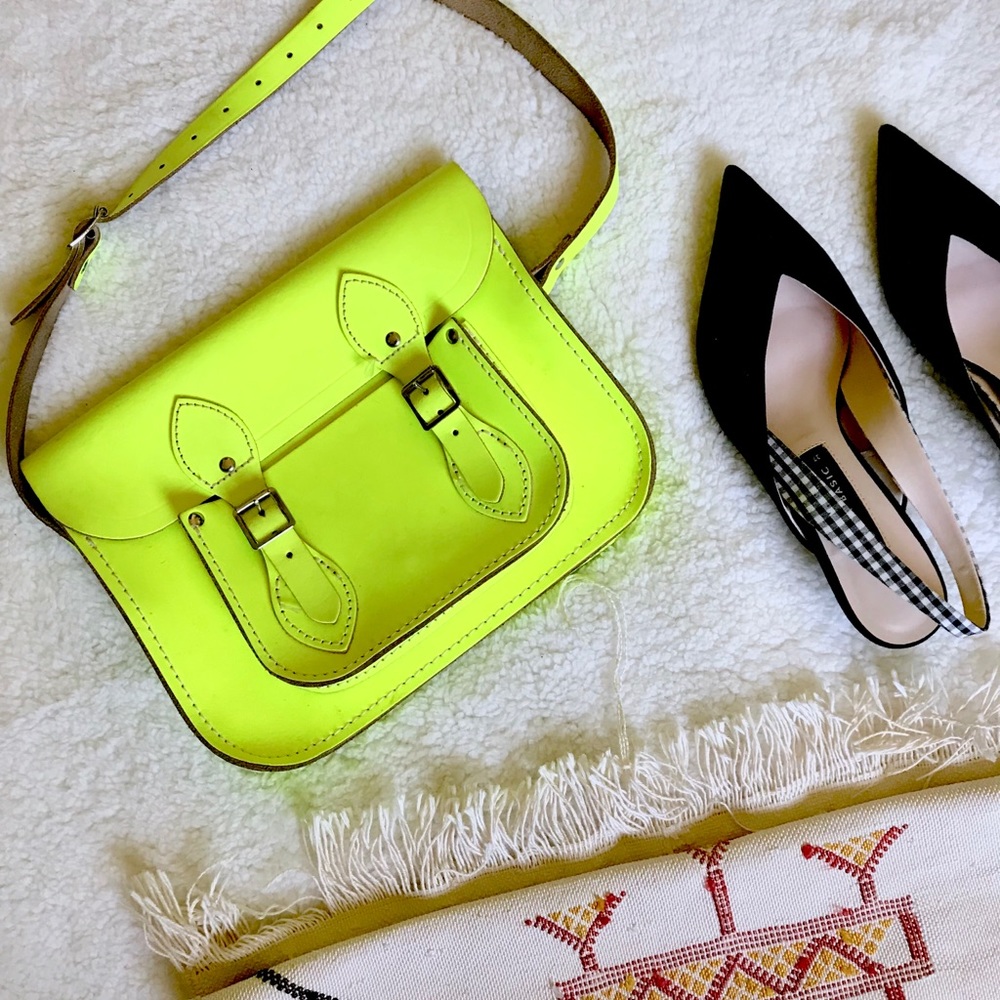 Cambridge Satchel Company Neon Yellow/Green Bag